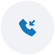 Inbound call telephone icon