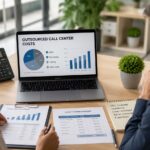Business reviewing different outsourced call center pricing models